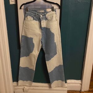 Straight fit high-rise straight leg ankle Zara jeans